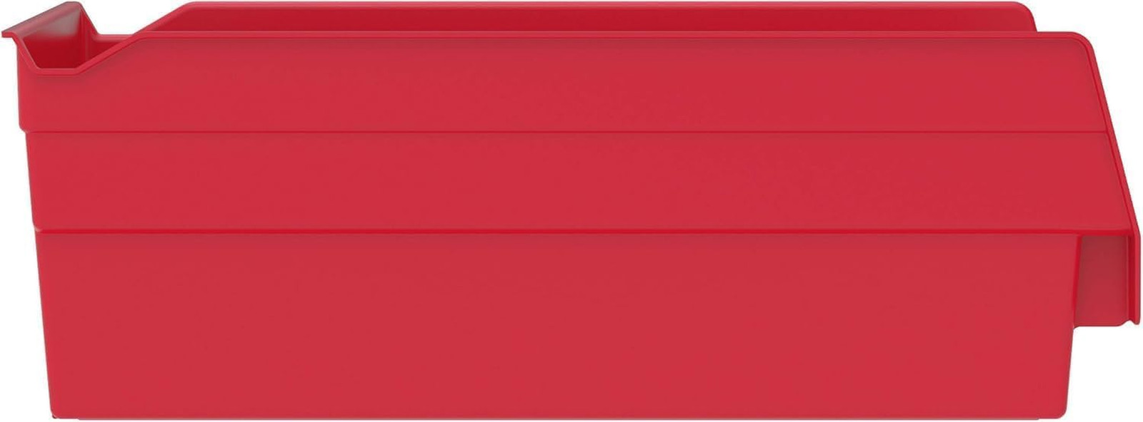 30130 Heavy Duty Plastic Shelf Bins, 12″X 6.5″X 4″, Red, 12-Pk | Heavy Duty Nest