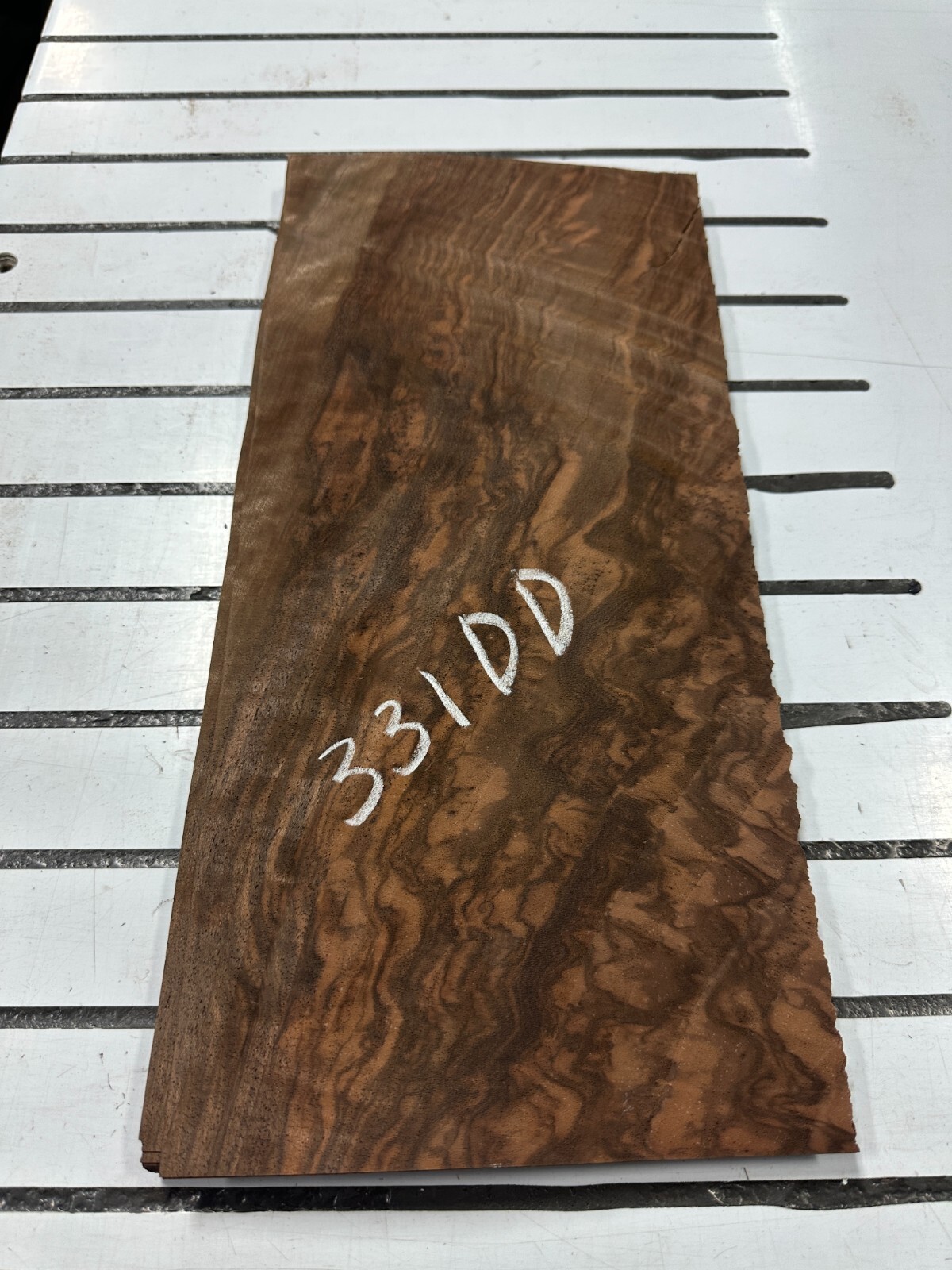 European Walnut Burl Raw Wood Veneer 2 sheets 16.5» x 7.5» 331DD