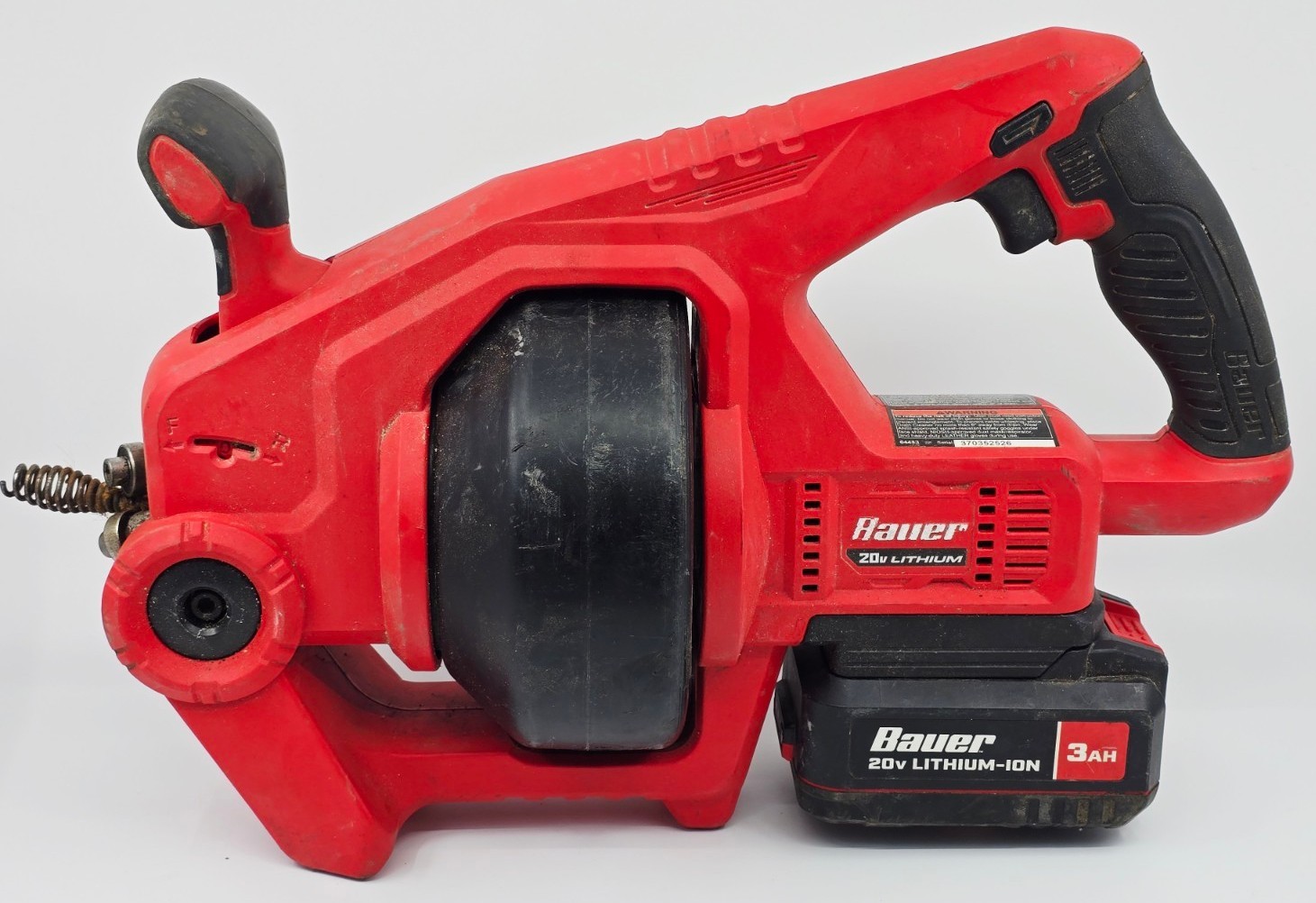 Bauer Tools 191101C-B 20V Cordless Automatic Feed Drain Cleaner with 3Ah Battery