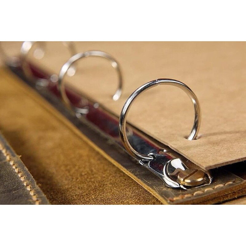 Loose Leaf Binder Rings 2 Inch Nickel Plated Steel Keychain 9 Pack Metal Rings