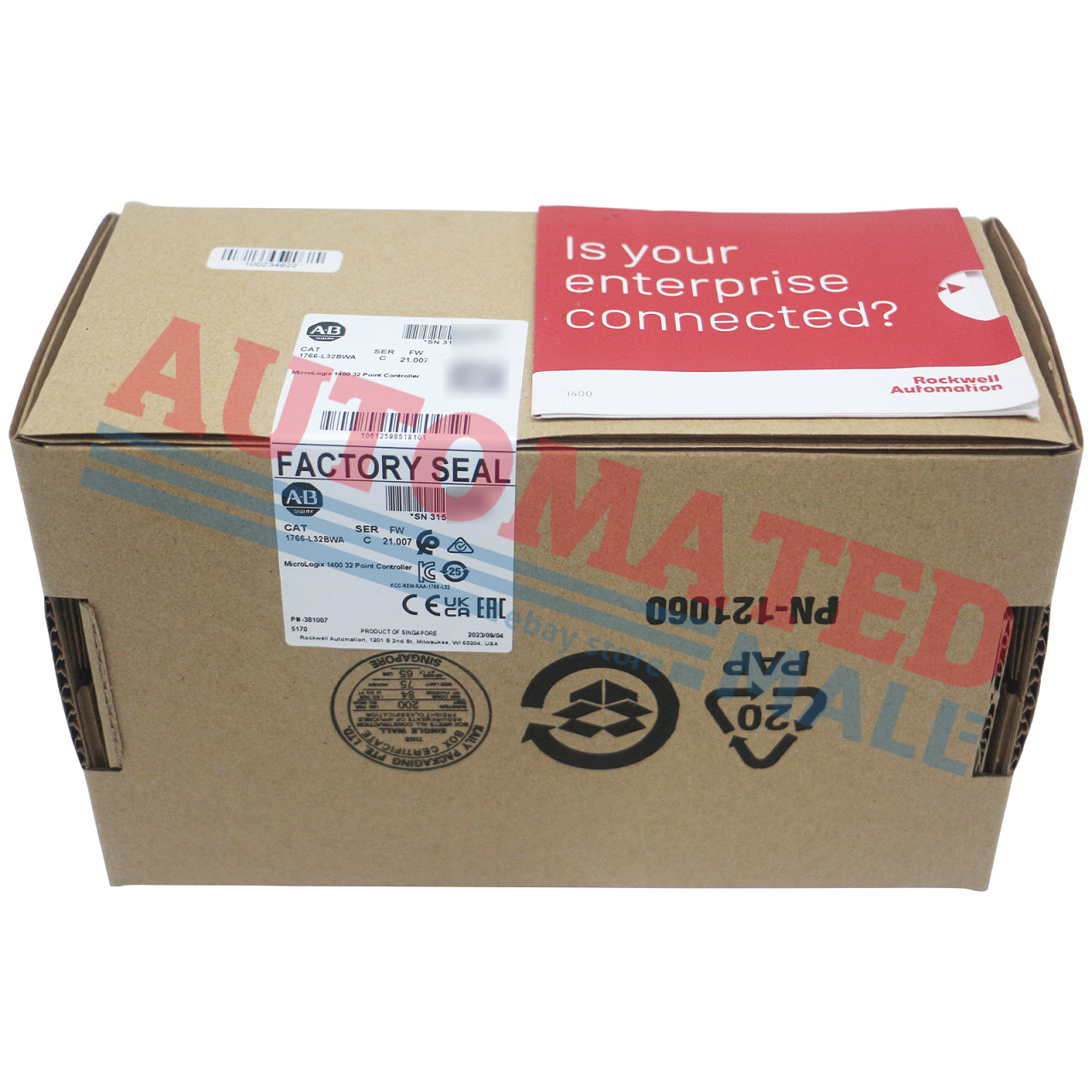 Allen Bradley New Sealed 1766-L32BWA MicroLogix 1400 32 Point Controller
