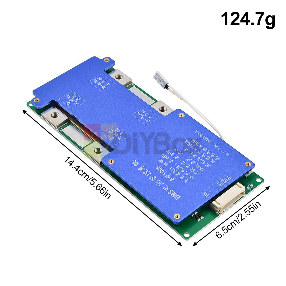 4S 14.6V / 8S 24V 100A BMS LiFePO4 Battery Balance Charge Protection Board New