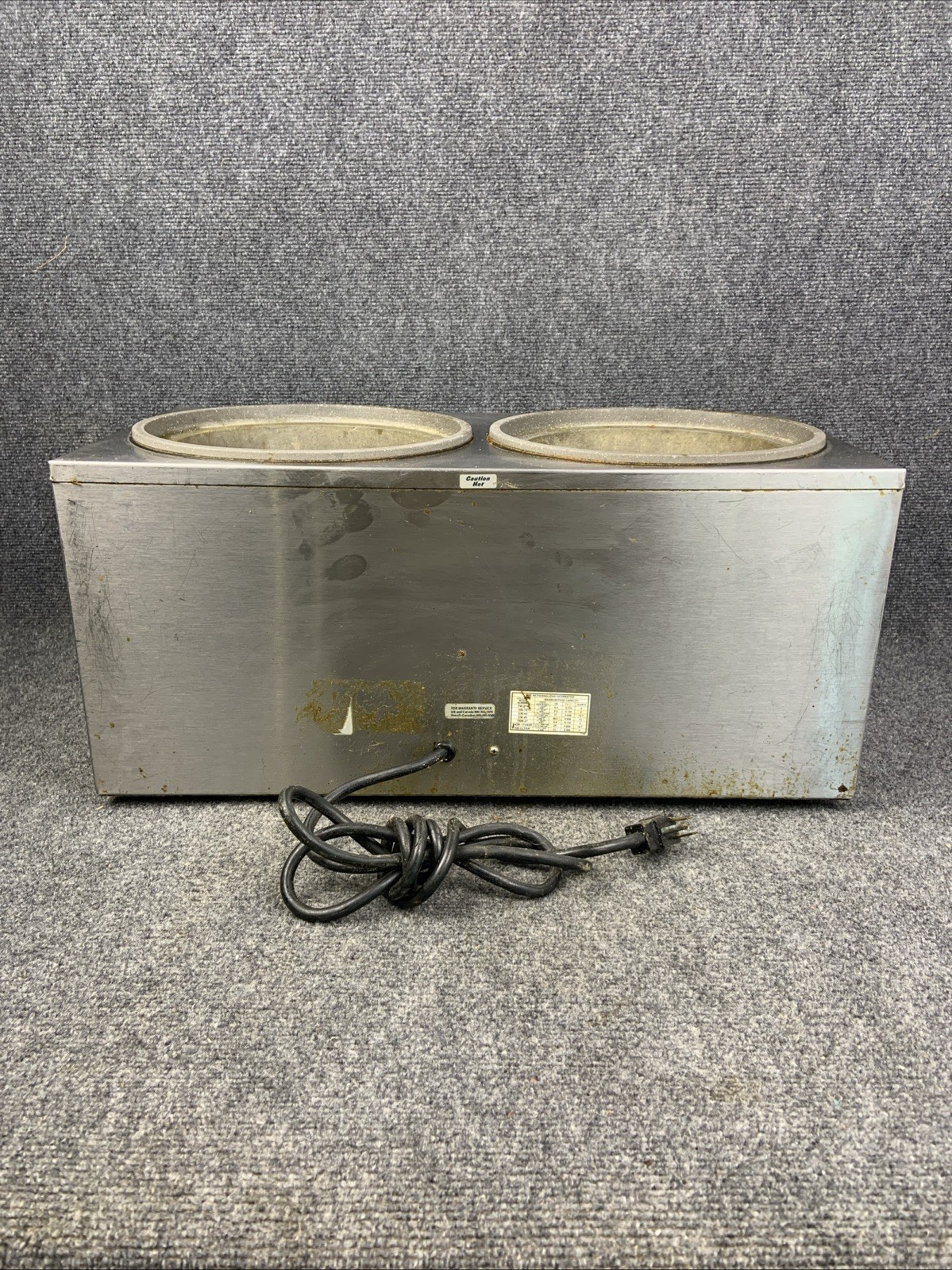 Vollrath 72028 Cayenne 7 Qt Twin Well Rethermalizer Unit TW-27R WORKS