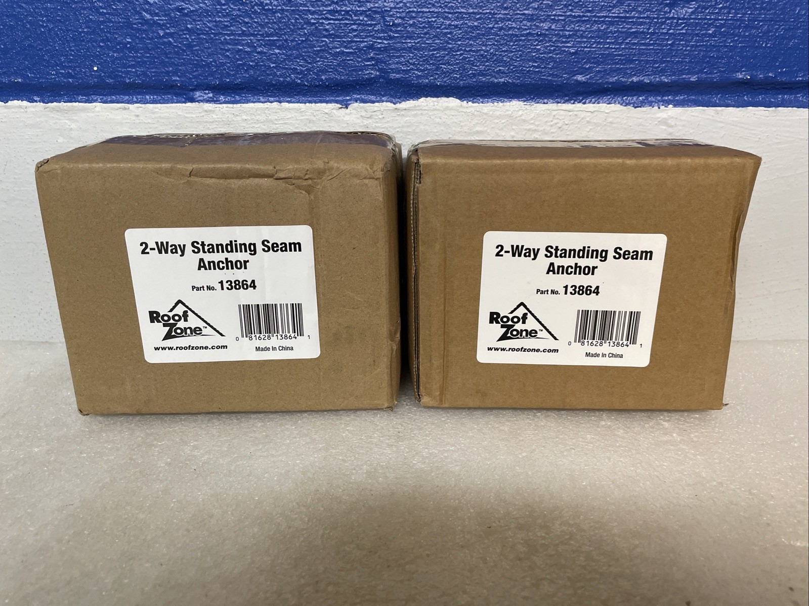 Roof Zone 13864 Two Way Standing Seam Roof Anchor Lot Of 2 New