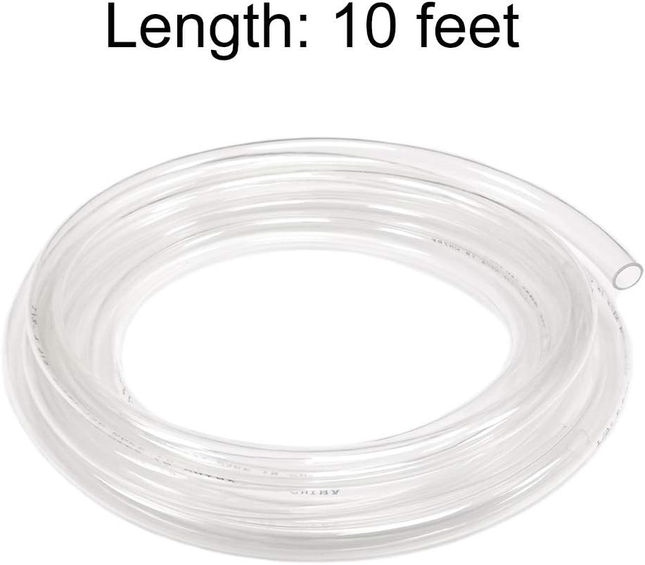 Lightweight Clear Vinyl Hose – 1/2 Inch ID, 10 Feet, Ideal for Aquariums