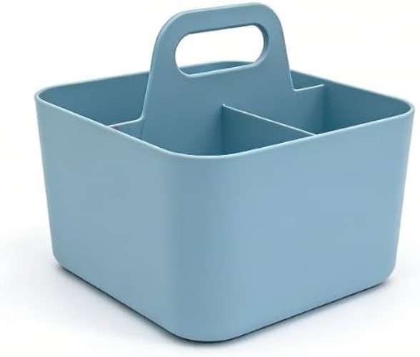 Stackable Desktop Organizer Basket Pencil Holder for Office School Blue