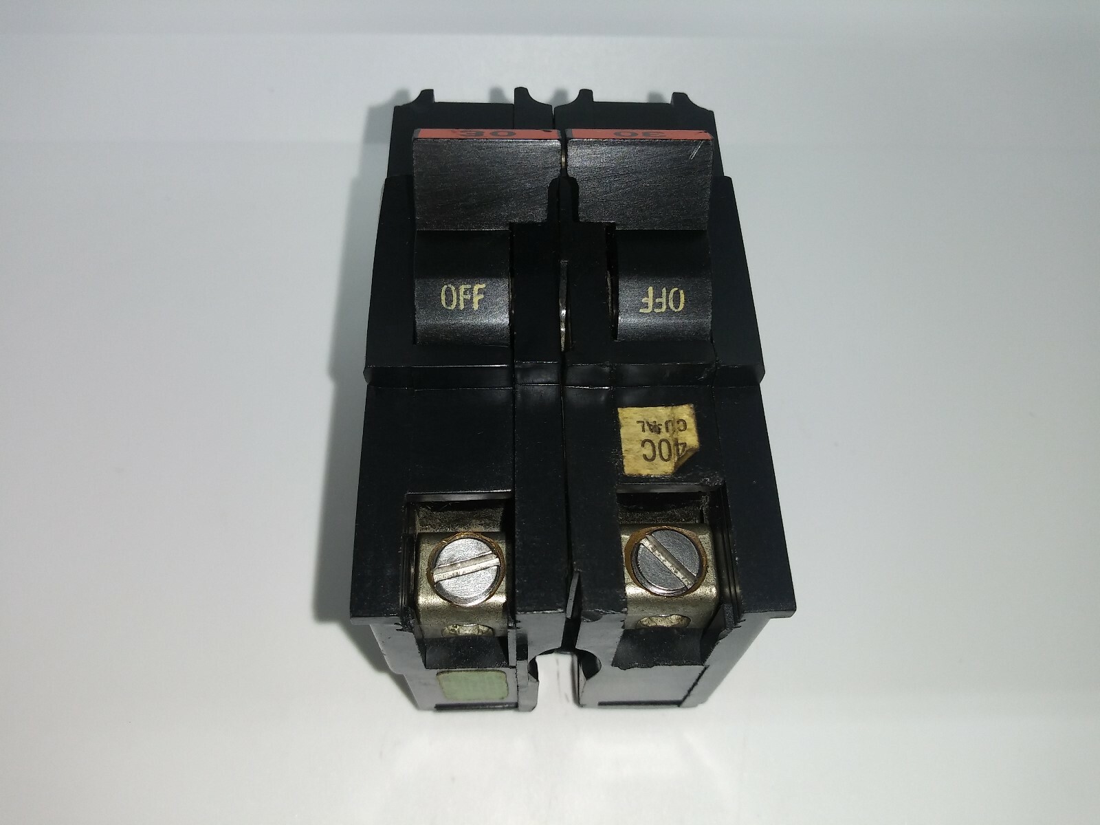 FPE Federal Pacific NA230 Stab Lok 30 Amp 2 Pole Circuit Breaker THICK NA RED