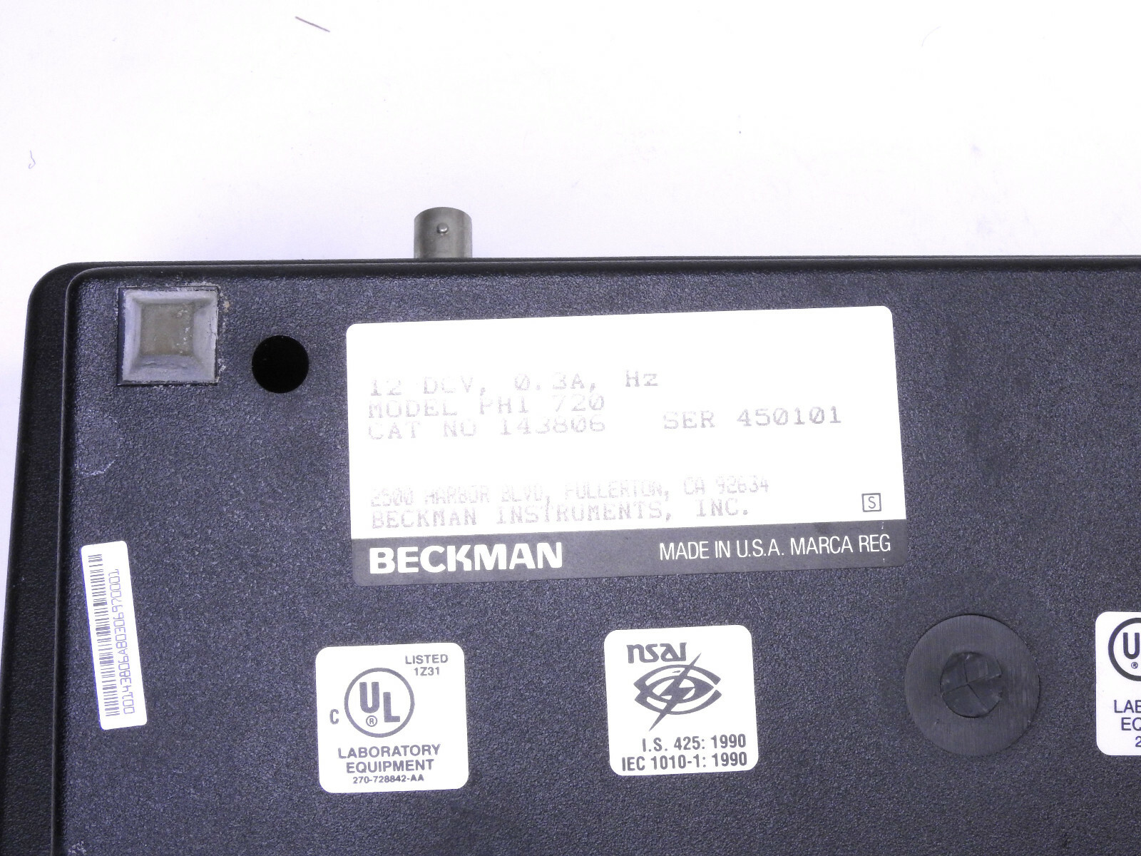 Beckman PH Meter PHI 720 Cat Number 143806 w/ Functional Electrode