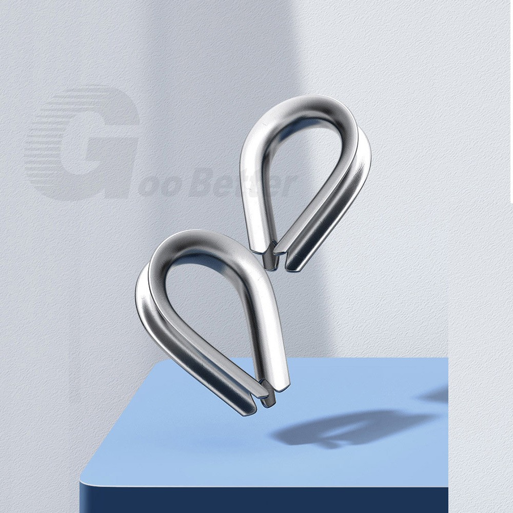 Wire Rope Thimble Clamp Stainless Steel 304 A2 Cable Clip Loop Eyelets M1.5-M16