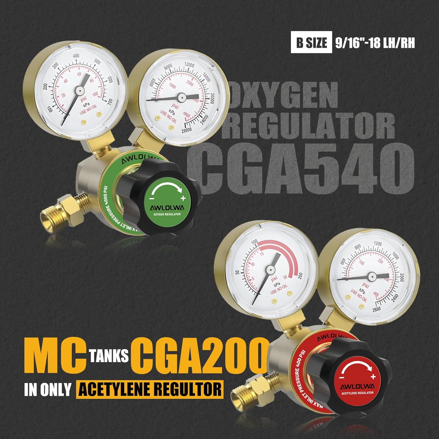 Medium Duty Oxy Acetylene Gas Welding Outfit Tote Kit, Oxygen & Acetylene Cuttin