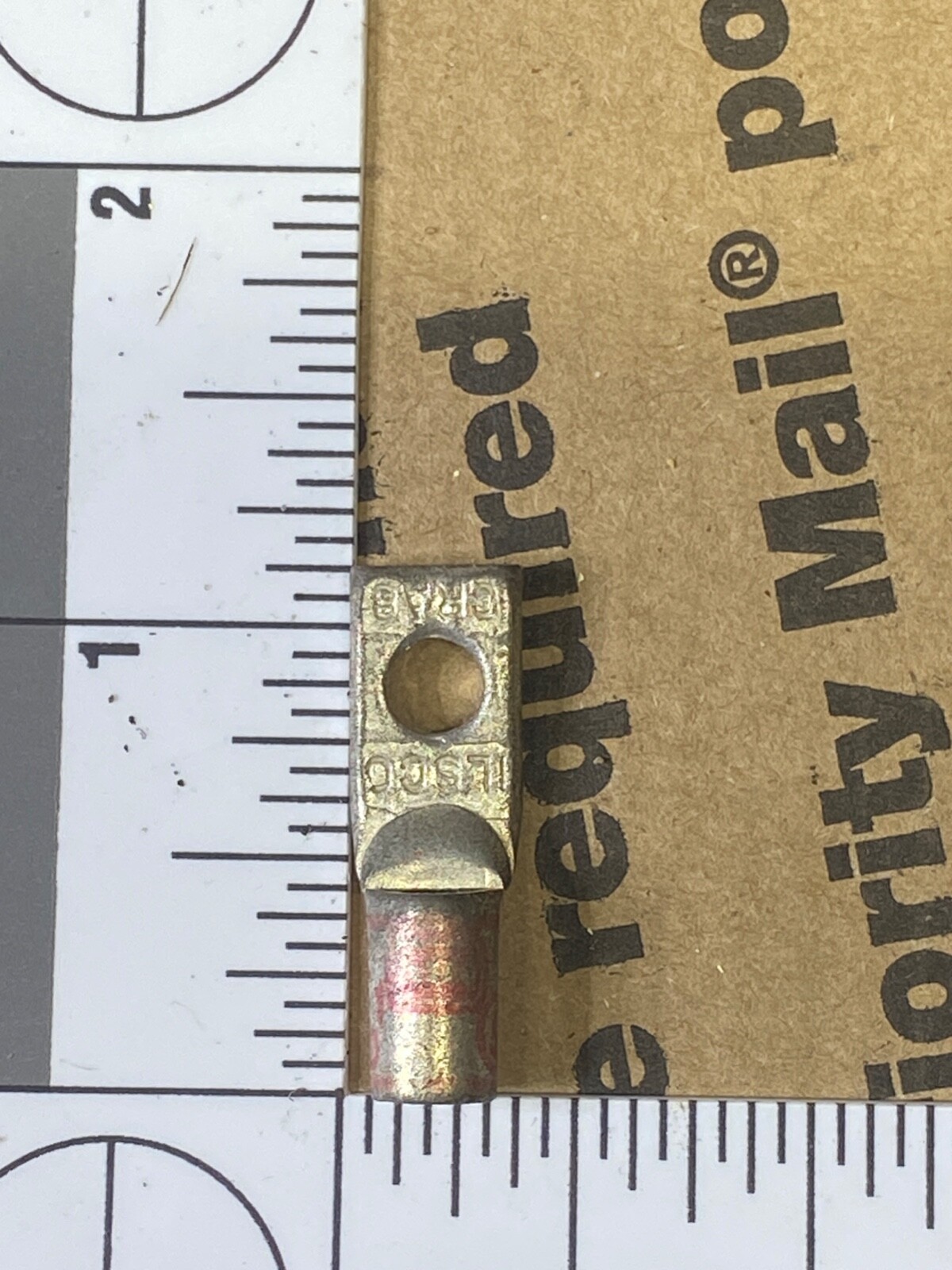 Six LISCO CRA8 Tin-Plated Copper Compression Lugs (3/16″ stud)
