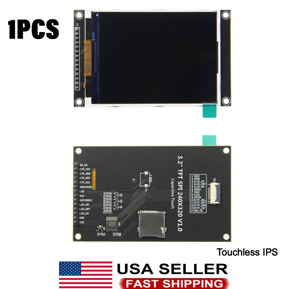 3.2 inch SPI Serial TFT LCD Display Module IPS 240X320 ILI9341V New 1PCS
