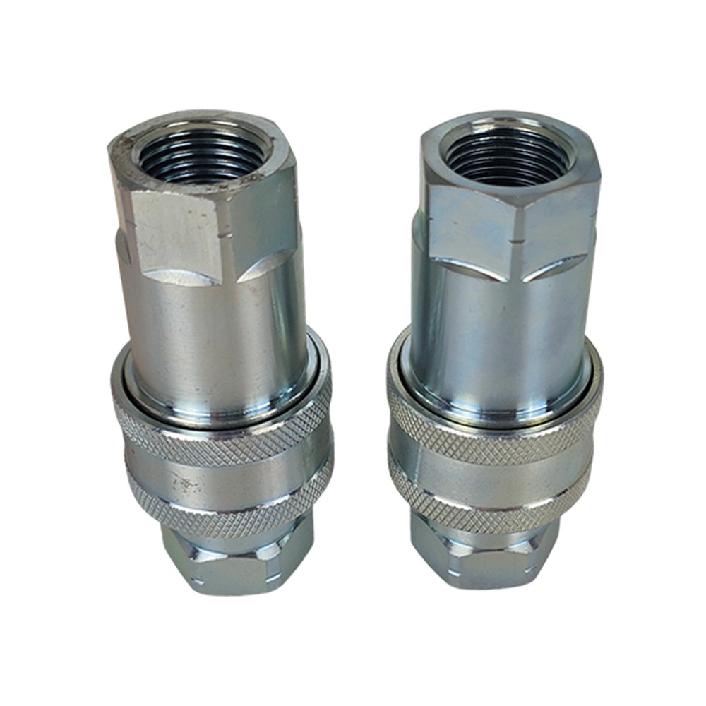 2 Sets 1/2″ Ag Poppet For Pioneer Style Hydraulic Quick Connect Couplers