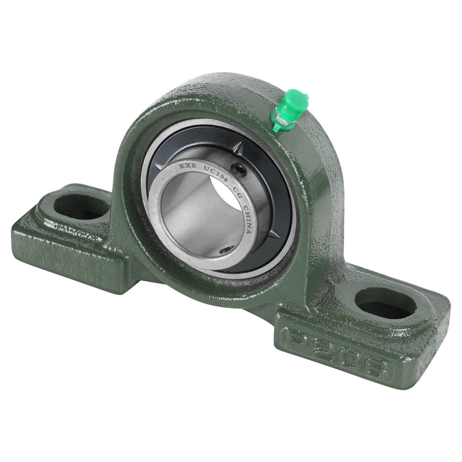 2x UCP206 30mm Bore Pillow Block Bearing Unit with Solid Base Cast Iron Housing