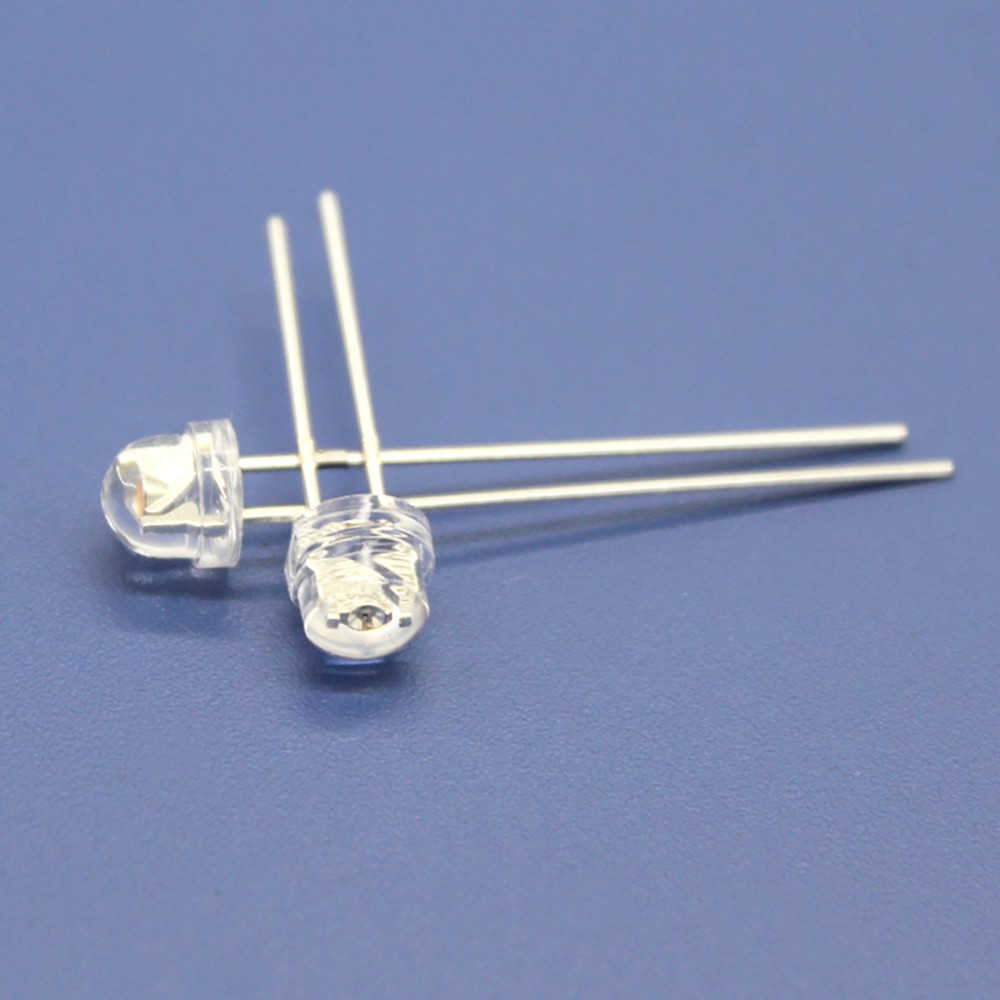 5mm LED Light Emitting Diode Lamp Clear Green Pink Red Blue Yellow Orange Purple