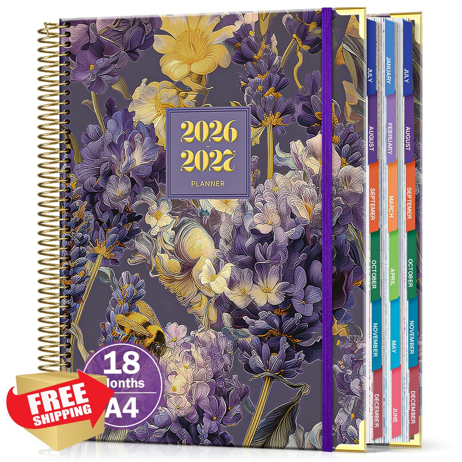 MAL DEN 2026-2027 Academic Planner 8.5″x11″ Purple