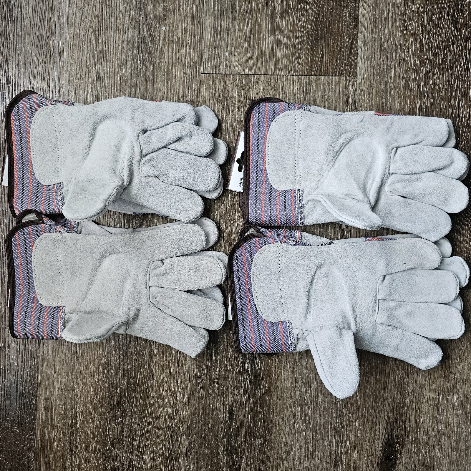 Cordova Leather Palm Safety Split Cowhide Working Cuff Gloves Size Large