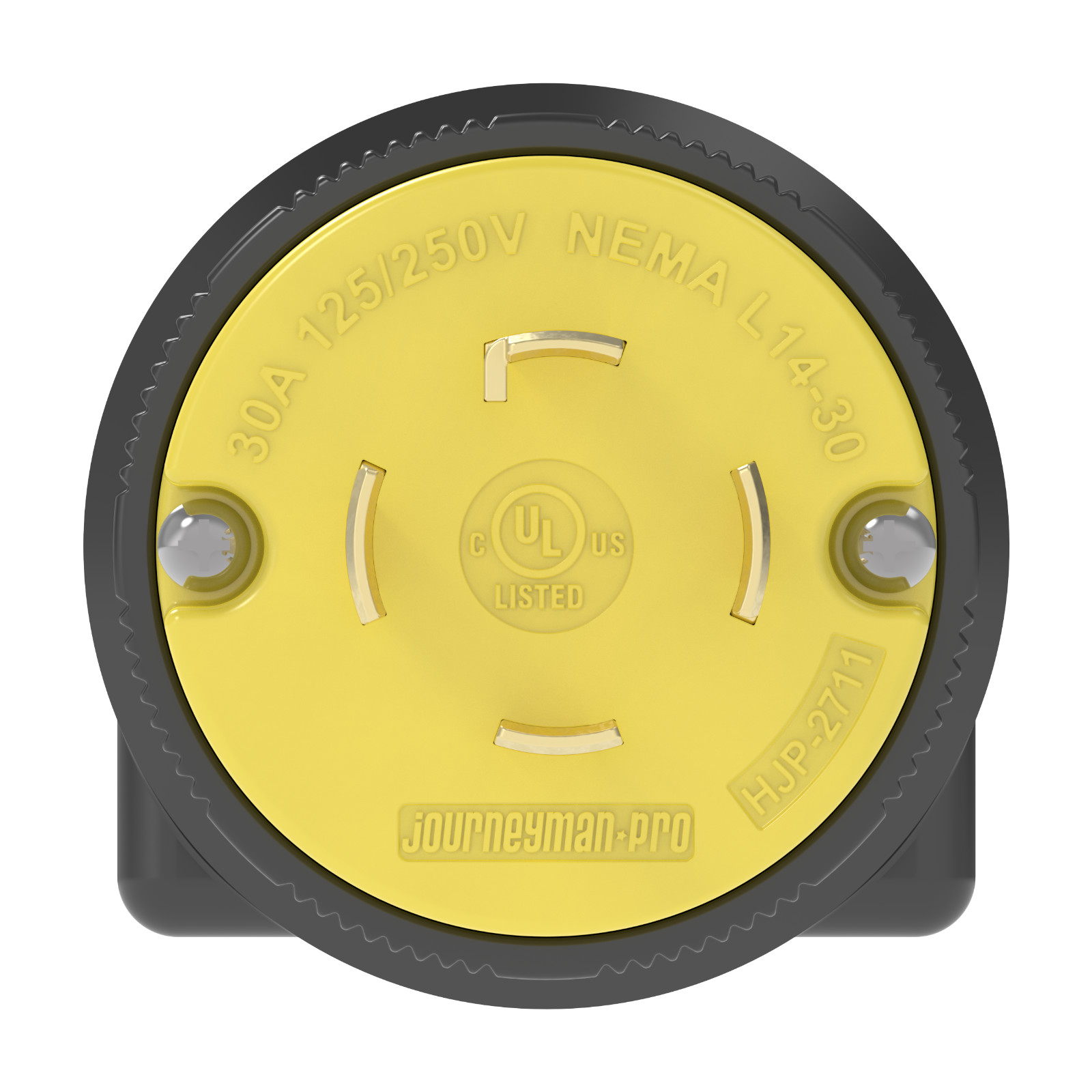 JPRO 2711 L14-30P 30 Amp 125/250 Volt 3Pole 4Wire Male Plug Connector Twist Lock