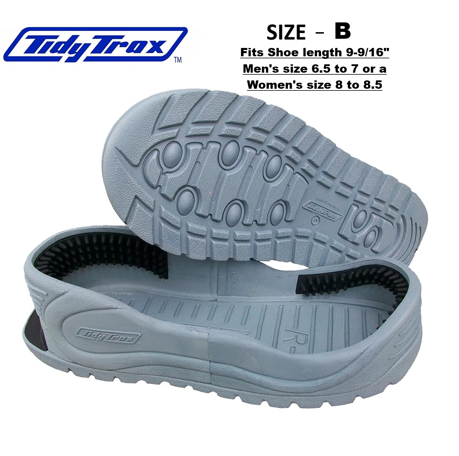 (Size 6.5 Men’s – 8 Women) Tidy Trax (B) Hands-Free Shoe Boot Indoor Covers