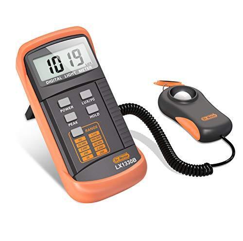 Dr.meter LX1330B Digital Illuminance Light Meter, 0-200,000 Lux Measuring Range
