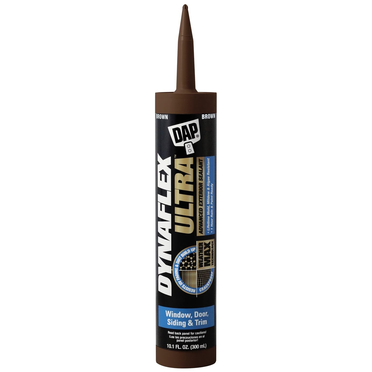 DAP Dynaflex Ultra Advanced Exterior Sealant, Brown, 10.1 Oz Oz, Brown