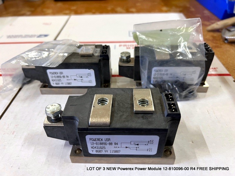 LOT OF 3 NEW Powerex Power Module 12-810096-00 R4 FREE SHIPPING