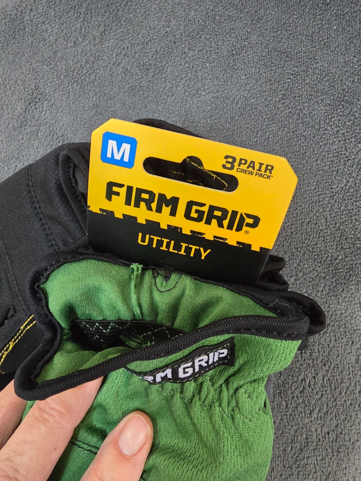 Firm Grip Medium High Performance Utility Work Gloves (3-Pack)
