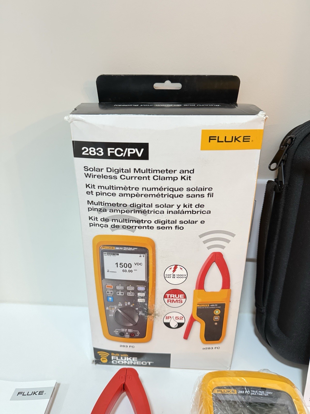 FLUKE 283 FC/PV SOLAR DIGITAL MULTIMETER & WIRELESS CURRENT CLAMP MFD-2025