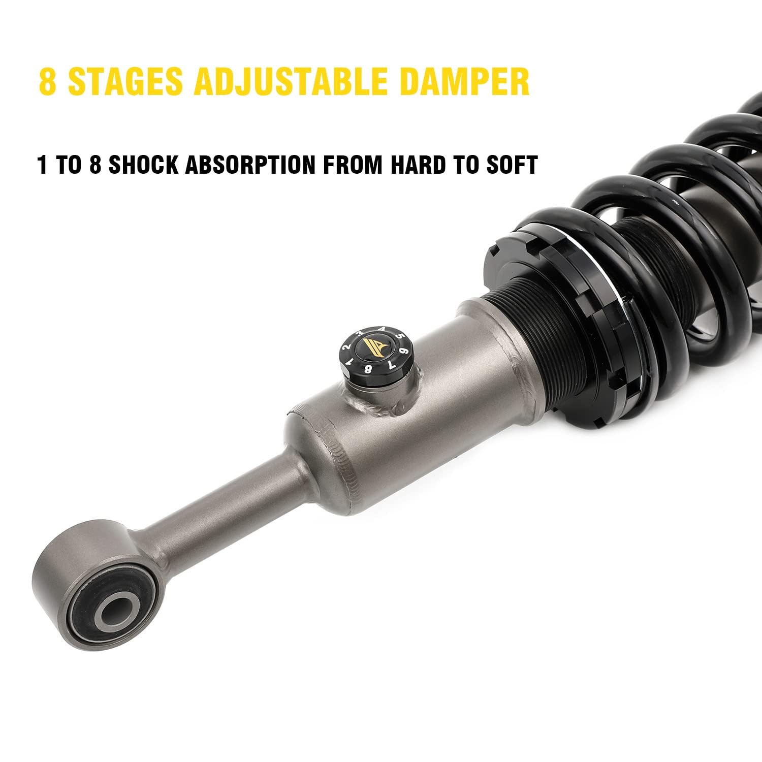 Front Rear Shocks 8 Stages Adjustable Damper Toyota Tacoma 2005-2022 3-3.5 Lift