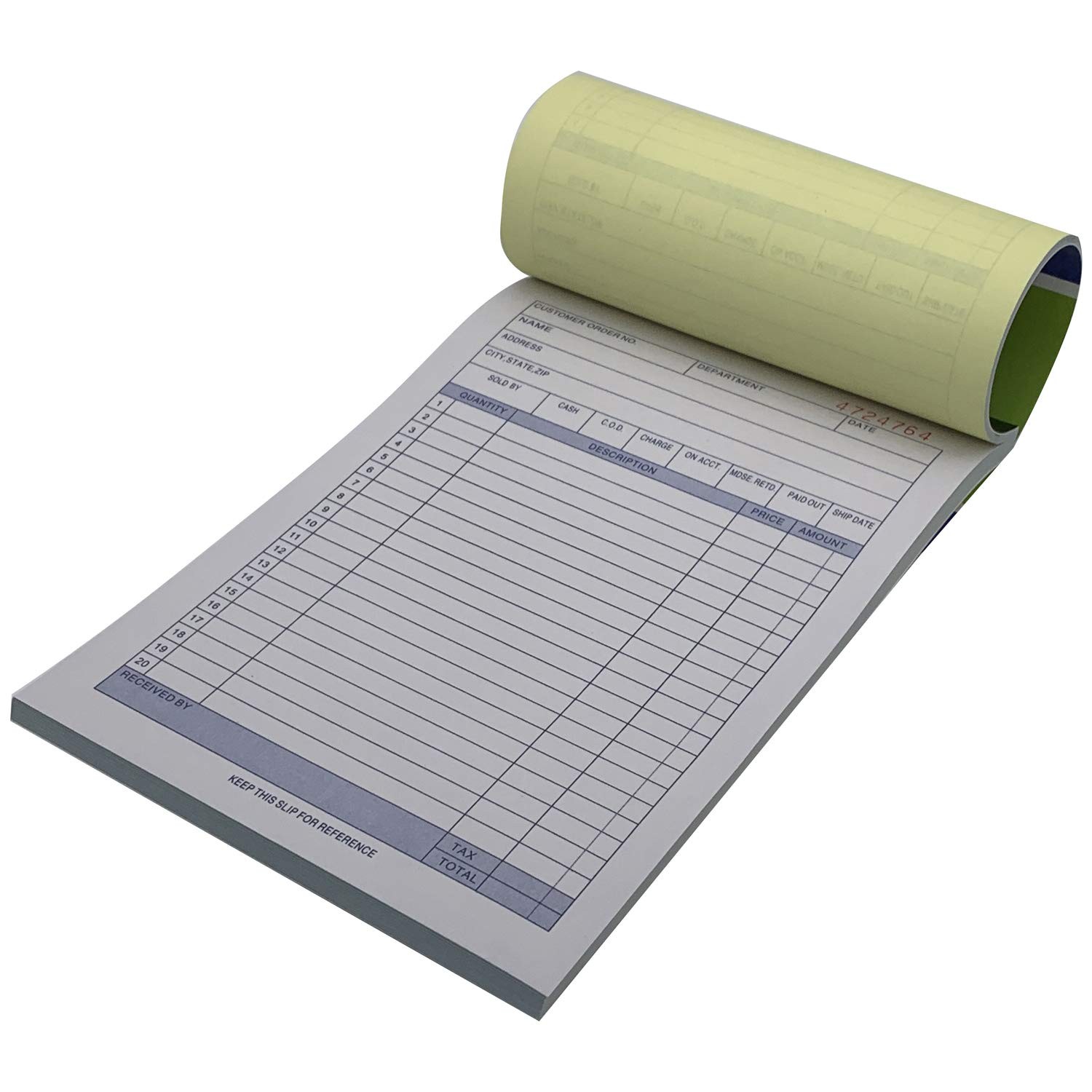 Online Best Service 5 Pack Large Sales Order Book Receipt Invoice Vertical