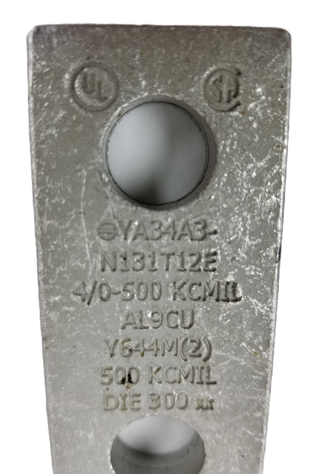 10 BURNDY YA34A3N131T12E 2Hole Lug Compression Connector Straight 750 KCMIL NEW