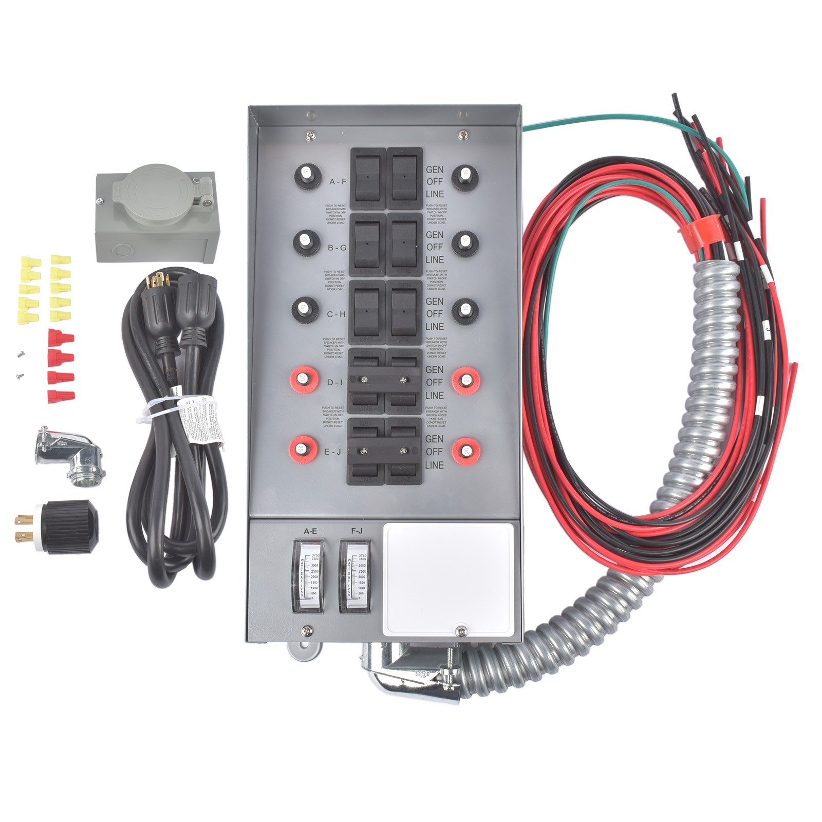 7500W Manual 31410CRK Generator Conversion Switch for Home Backup Power 30A