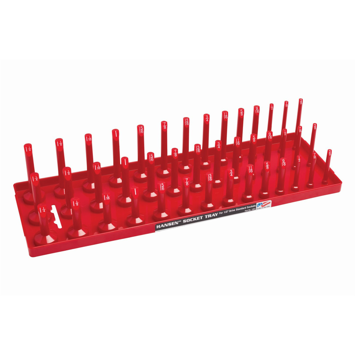 12013 Hansen Global 1/2″ SAE 3-Row Socket Tray
