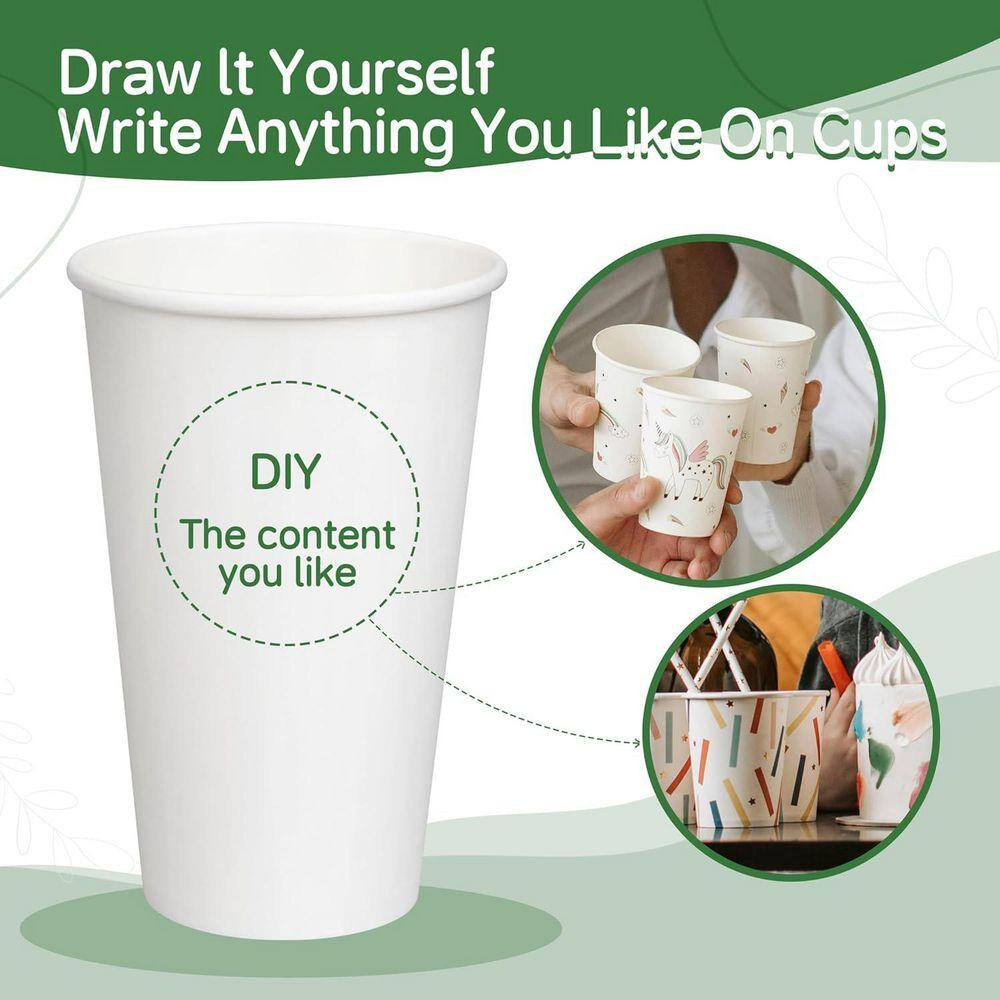 2.2 In. White Disposable Paper Hot Coffee Cups Disposable Tableware 400 per Case