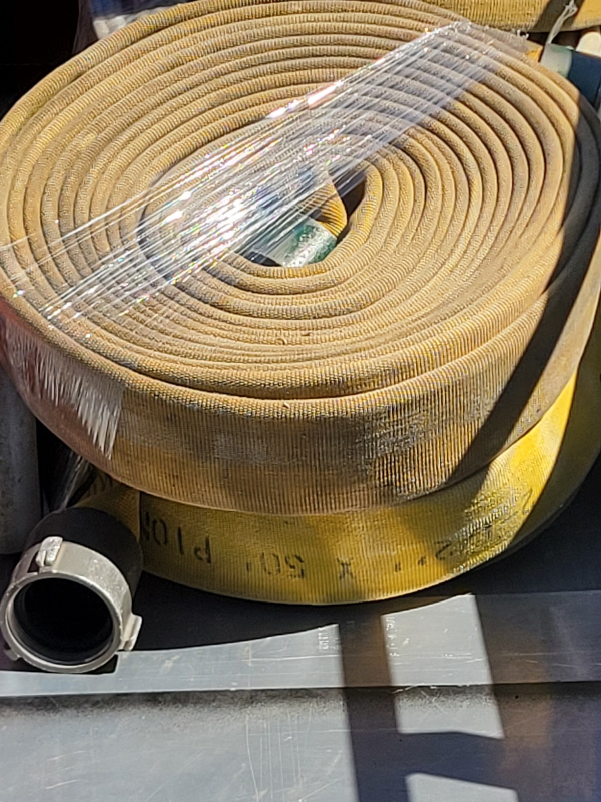 2 1/2″ 2.5″ x 50 ft Fire Hose Used With Ends
