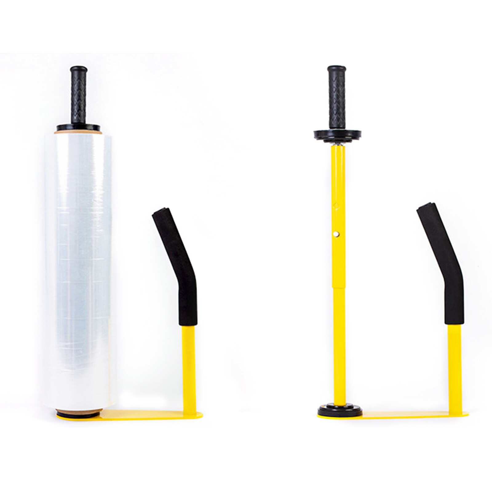 Stretch Film Dispenser Machine Pallet Wrap Dispenser Shrink Wrap Tool W/ Handle