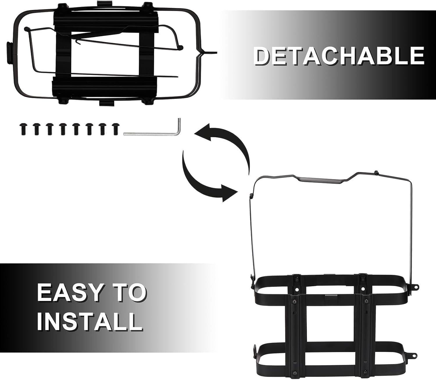 NEW 20L 5.28 Gal Military Jerry Can Holder Bracket Mount Gas Rack Fuel Carrier