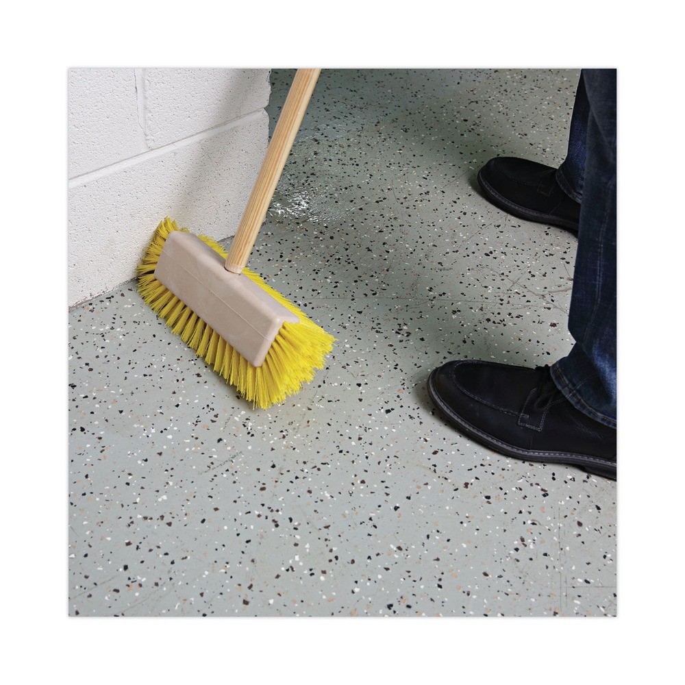 Boardwalk 3410 10 in. Brush Yellow Bristles Dual-Surface Scrub Brush New
