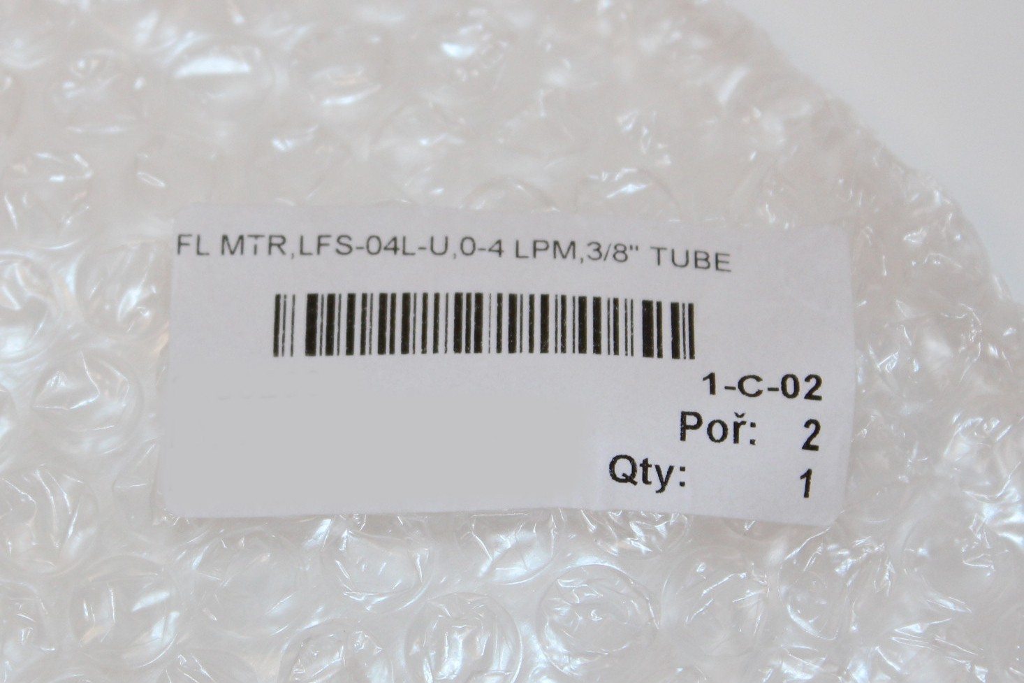 Lam Research LFS-04L-U ultrasonic inline flow Sensor, FL MTR, LFS-04L-U, 0-4 LPM