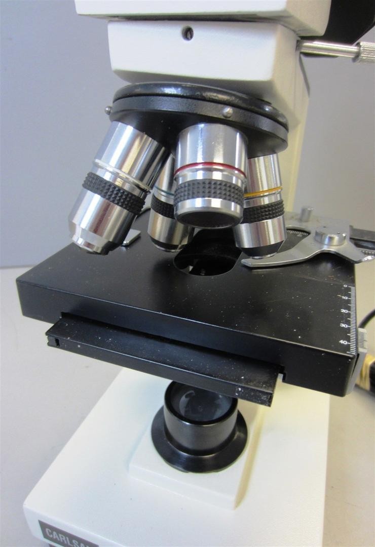 Carlsan CS700 Binocular Microscope with 4 Objective Lenses & Eyepieces COMPLETE