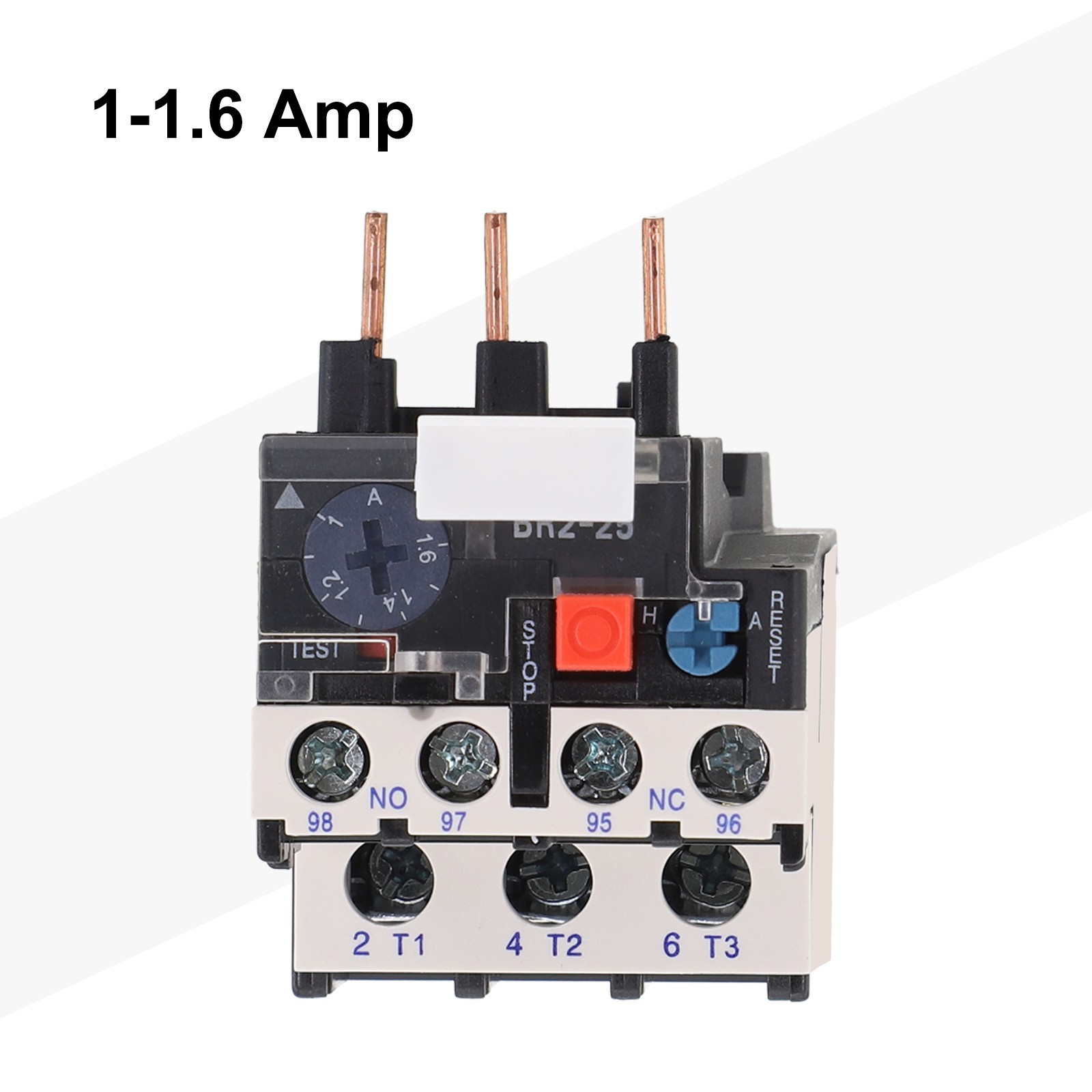 New Practical Motor Relay Thermal Overload 0.1-25Amp With Indicator Light