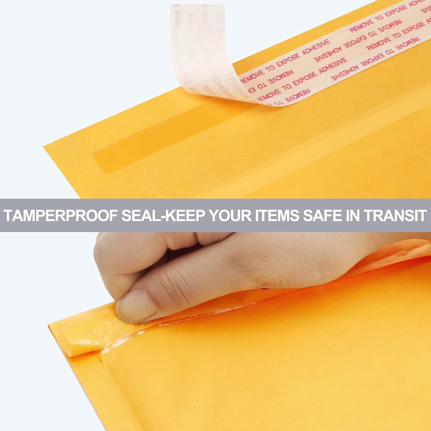 Compact Yellow Kraft Bubble Envelopes 4×8 Inch – 50 Pack for Shipping Essentials