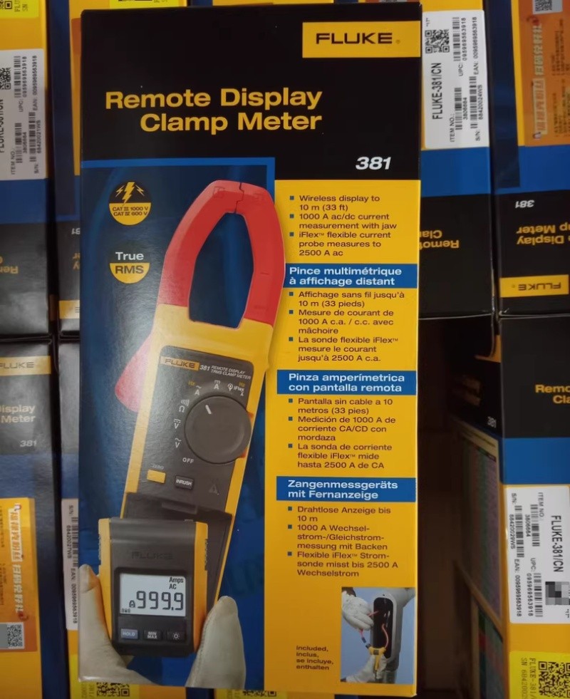 Fluke 381 Remote Display True RMS AC/DC Clamp Meter with iFlex NEW FREE SHIPPING