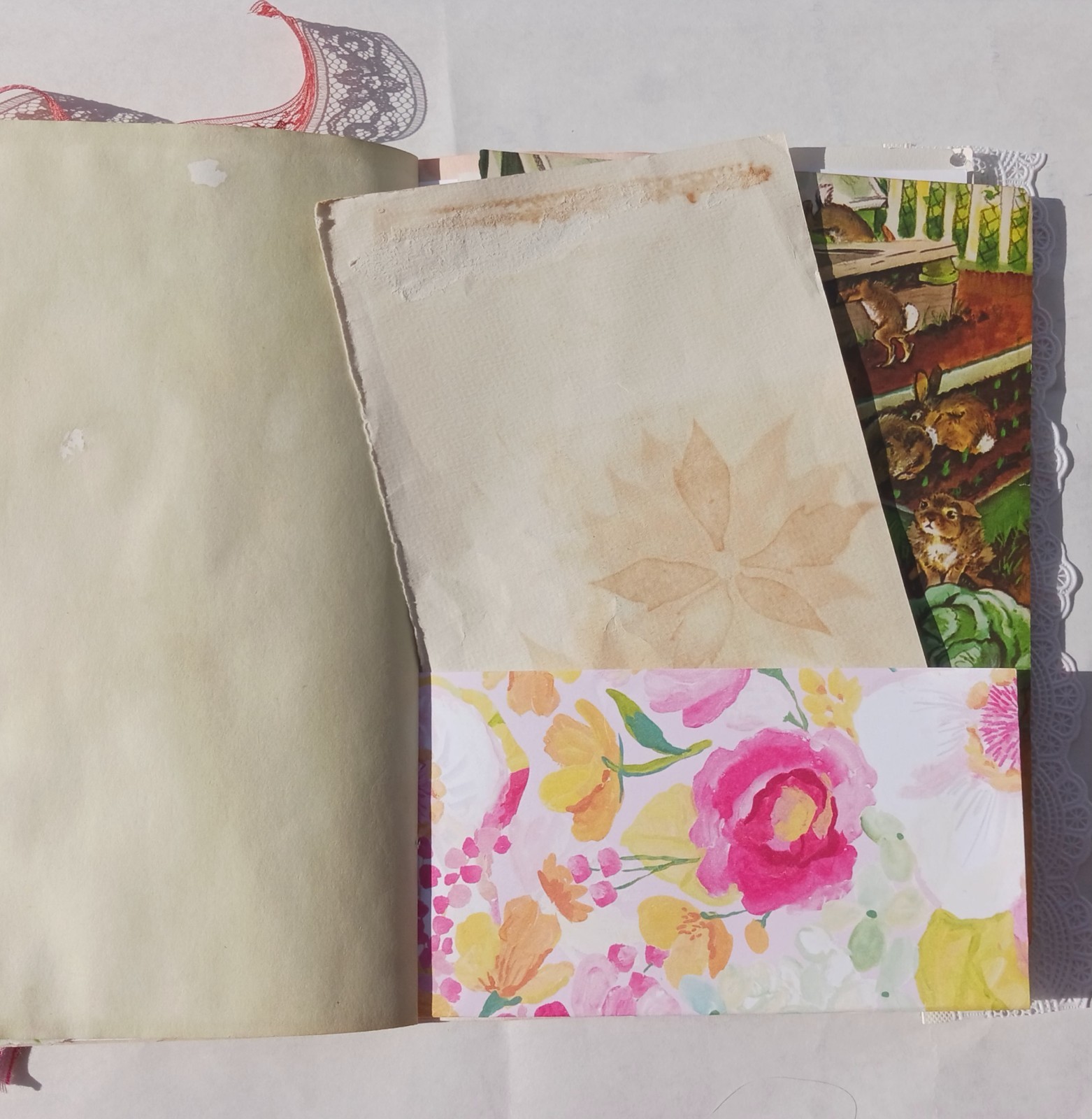 Garden Themed Junk Journal Soft Cover 50 pages