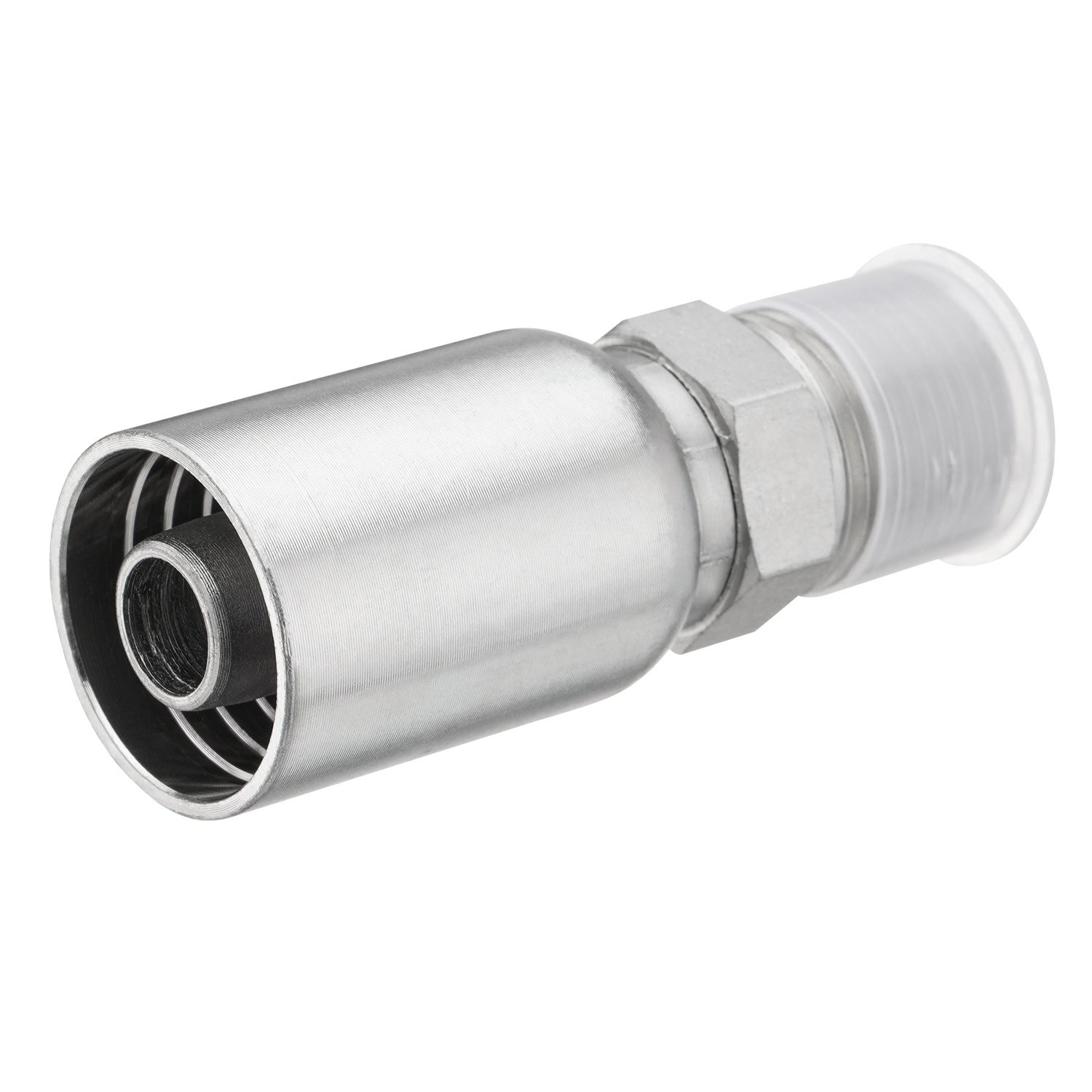 12 Pack 1/2″ Hydraulic Hose Fittings, 1/2″ I.D. Hose x 1/2″ NPTF Male with Prote