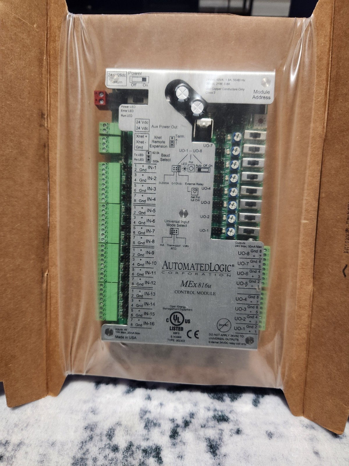 Automated Logic MEX816U Expansion Control Module