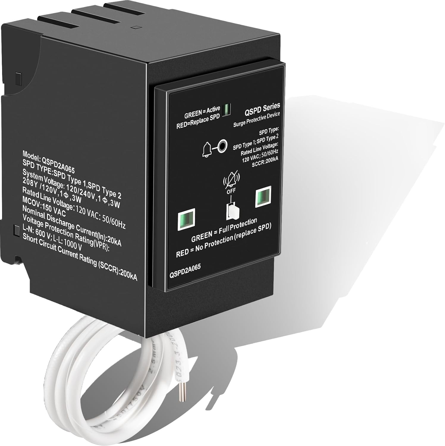 for Siemens QSPD2A065P Plug-in Surge Protection Device, 2-Pole 65kA 120/240V 1Ø