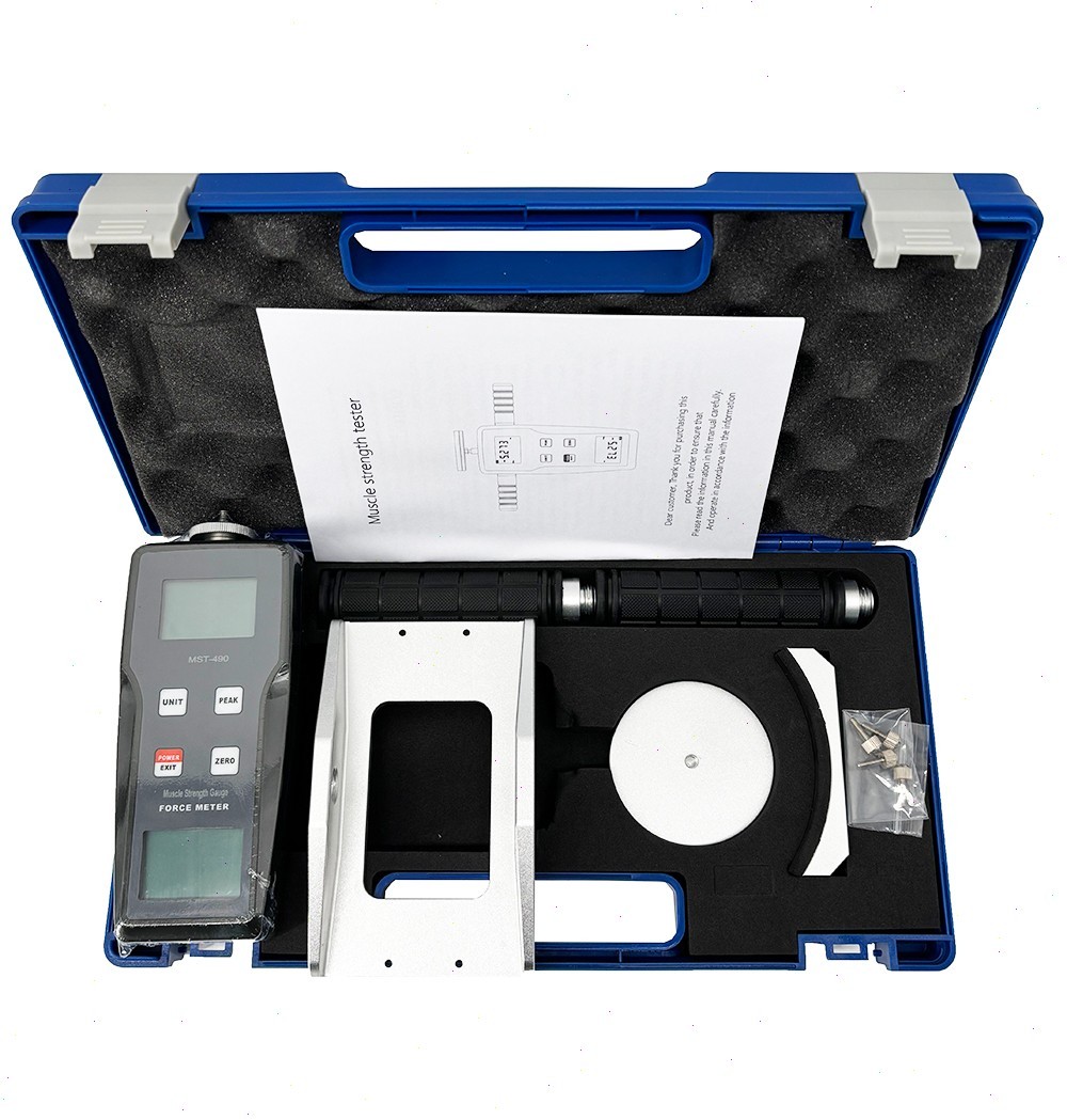 Digital Muscle Strength Tester Gauge with Accuracy±0.5%FS ±1Digit LCD Backlight
