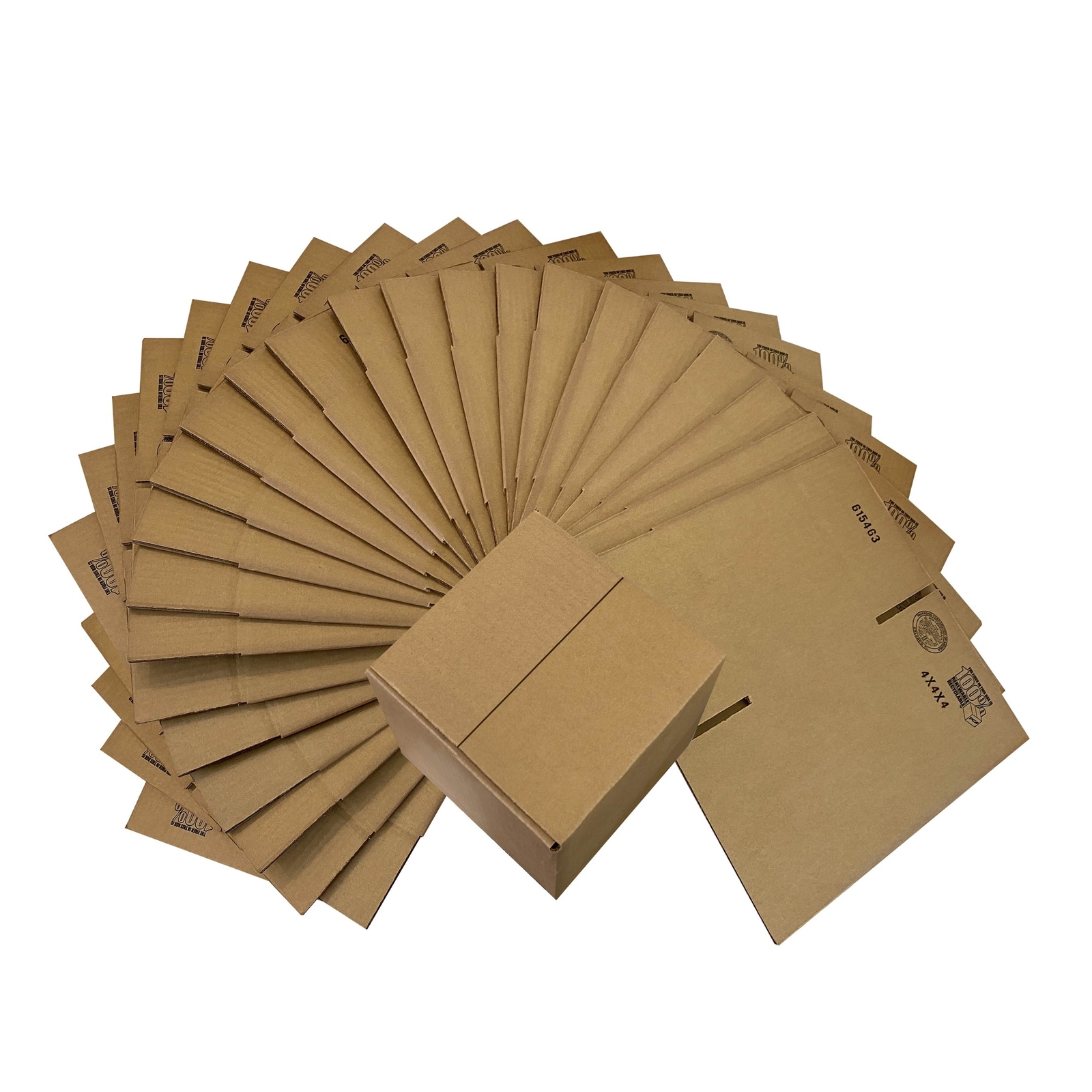 UOFFICE Corrugated Boxes 4 x 4 x 4″ Cube Mailing Boxes Bundle of 25