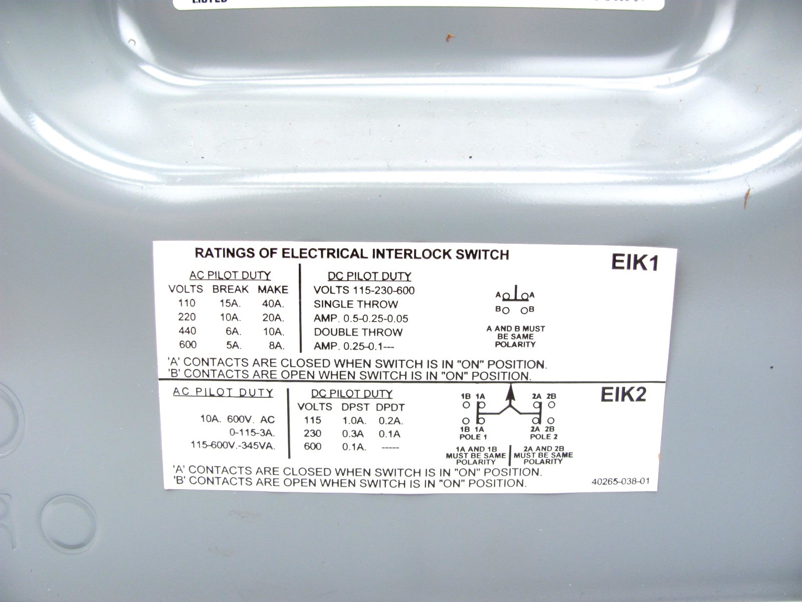 SQUARE D HU362 – 60A NON-FUSEABLE DISCONNECT w/Added NEUTRAL BLOCK HU362N 3P/4W
